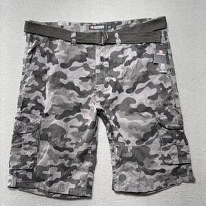 Southpole Utility Cargo Shorts Mens 44x12 Military Camo Paratrooper Baggy Skater